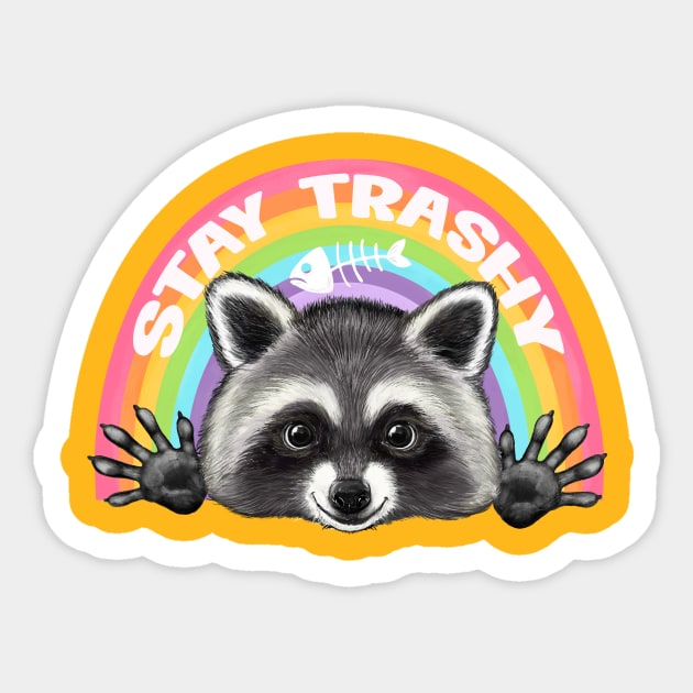 Stay Trashy Sticker by LauraGraves